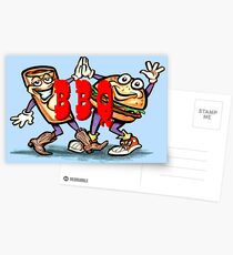 B B Q Card Postcards