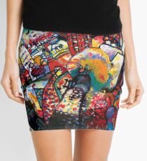 Wassily Kandinsky Moscow Cityscape Abstract Modern Art Mini Skirt