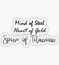 Spine of Titanium Sticker