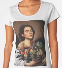 Timothee Chalamet Painting Meme Women's Premium T-Shirt