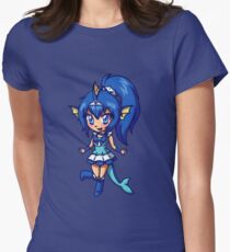 Vaporeon Magical Girl Chibi Women's Fitted T-Shirt