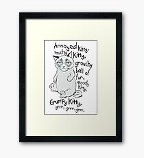Grrr Grumpy Cat Framed Print