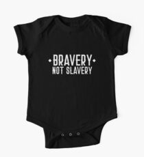 TAPFERKEIT NICHT SLAVERY Kurzärmeliger Einteiler
