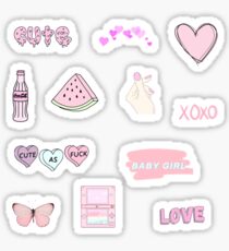Pink Aesthetic Stickers | Redbubble