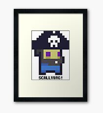 8bit Pirate Framed Print