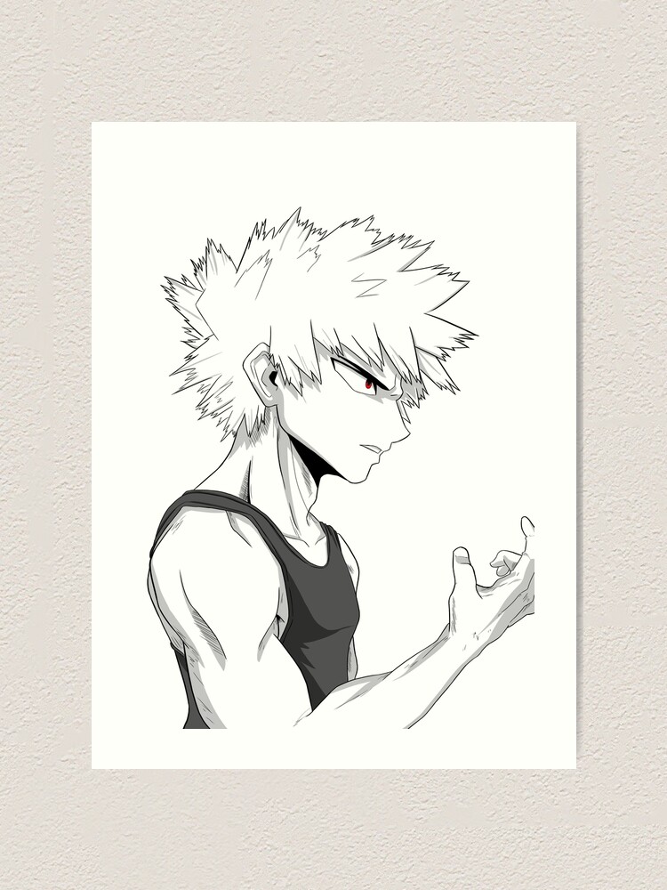 Bakugo Katsuki Kachan My Hero Academia Art Print By