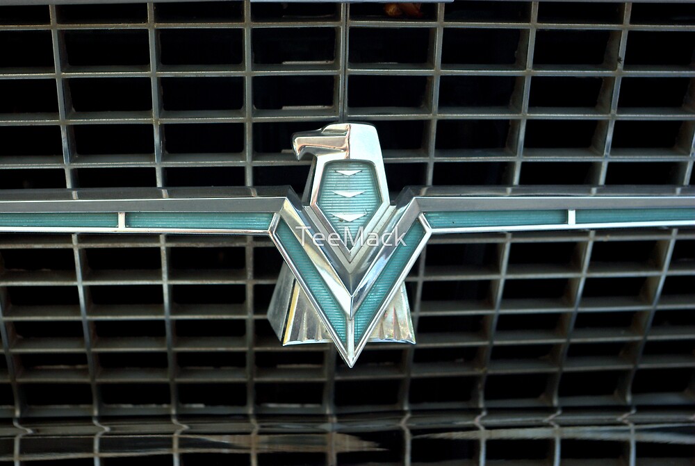 "1966 Ford Thunderbird Emblem" by TeeMack Redbubble