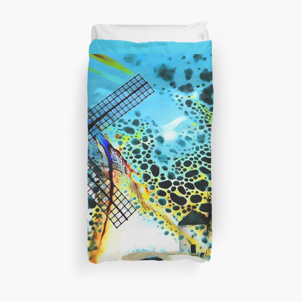 Windmills of La Mancha Duvet Cover