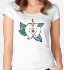 apple dream garden Women's Fitted Scoop T-Shirt