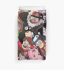 Gravity Falls and Friends Duvet Cover