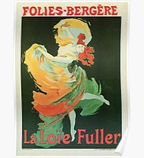 Póster Danza de ballet Art Nouveau La Loie Fuller de Cheret