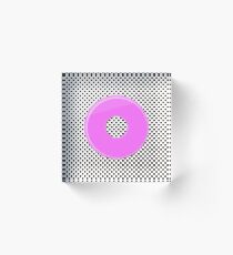 Pink bubble gum blot. Acrylic Block