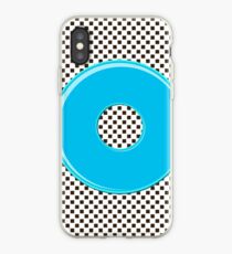 Blue bubble gum blot. iPhone Case