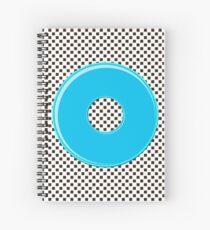 Blue bubble gum blot. Spiral Notebook