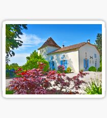 French Country Manoir House Sticker