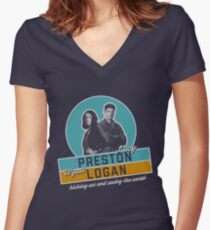 Preston & Logan Women's Fitted V-Neck T-Shirt