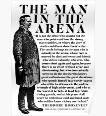 Theodore Roosevelt 'Man In The Arena' Speech Poster
