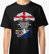 English Grown With Bonaire Roots Gift For Bonaire From Bonaire - Bonaire Flag in Roots Classic T-Shirt