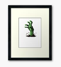 Zombie Hand Framed Print