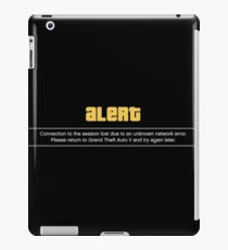 Grand Theft Auto Online alert GTAV GTAO GTA Online iPad Case/Skin