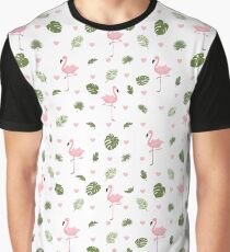 Pink Flamingo * Summer Stylish seamless pattern Graphic T-Shirt
