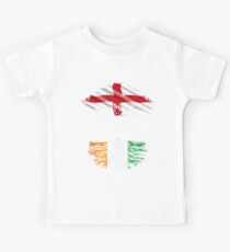 English Grown With Ivorian Roots Gift For Ivorian From Ivory Coast - Ivory Coast Flag in Roots Kids Tee