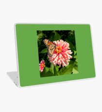 Monarch and Zinnia Laptop Skin