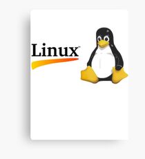 Awesome Linux - Tux Metal Print