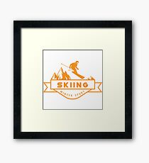 Skiing Framed Print