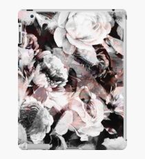 roses and poenies and abstract painted watercolor pattern iPad Case/Skin