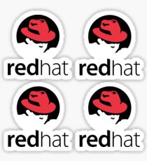 Red Hat x4 Sticker