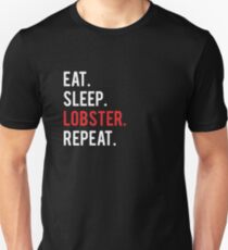 Eat Sleep Lobster Repeat vintage White Gift Unisex T-Shirt
