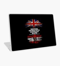 British Grown With Austrian Roots Gift For Austrian From Austria - Austria Flag in Roots Laptop Skin