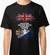 British Grown With Bonaire Roots Gift For Bonaire From Bonaire - Bonaire Flag in Roots Classic T-Shirt