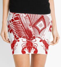 Cajun Music And Crawfish Mini Skirt