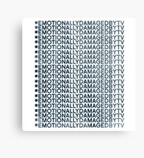 #Emotionally Damaged By TV on Repeat Metal Print