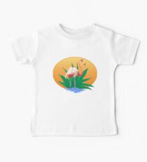 Süße lustige Flamingos Sommersonne & gute Stimmung Designs Baby T-Shirt
