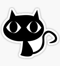 Black Cat Sticker Sticker