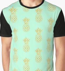 Golden Pineapples Graphic T-Shirt