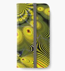 gelbe elctric Welt iPhone Flip-Case/Hülle/Klebefolie