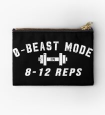 0-Beast Mode in 8-12 Reps Studio Pouch