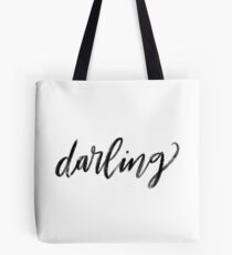 Darling Lettering Tote Bag
