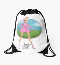 Dog Walker Drawstring Bag