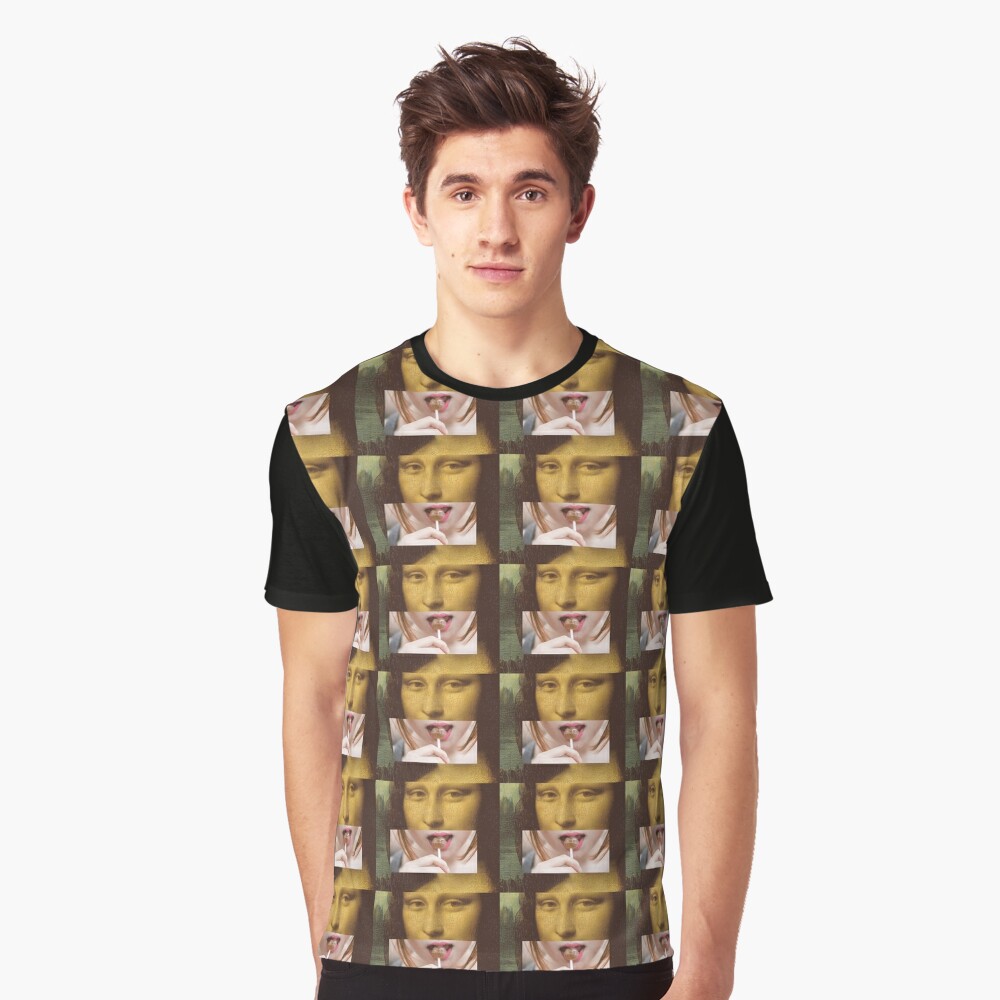 mona lisa t shirt lollipop