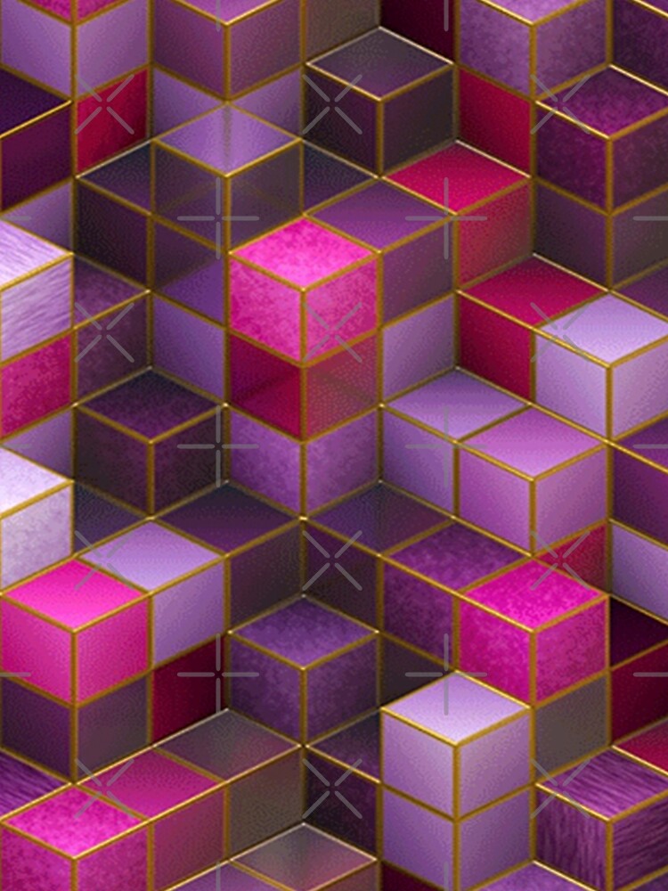 Geometric Cube Square Cyberpunk Punk Rave Wear by thespottydogg