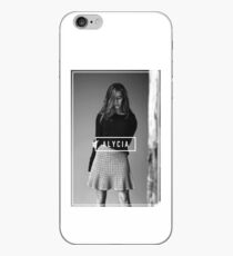 Alycia Debnam-Carey Black and White Name iPhone Case