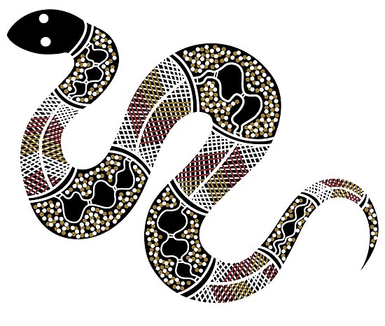 Aboriginal Snake Template