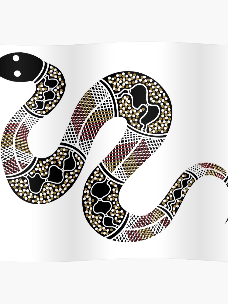 Aborigines Kunst Schlange