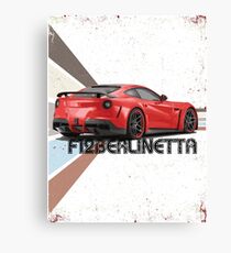 Sports Car F12 - Retro Canvas Print