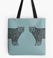 Schneeleoparden in der Liebe Tote Bag